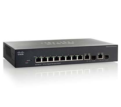 Cisco SG350-10 Managed L3 Gigabit Ethernet (10/100/1000) Black